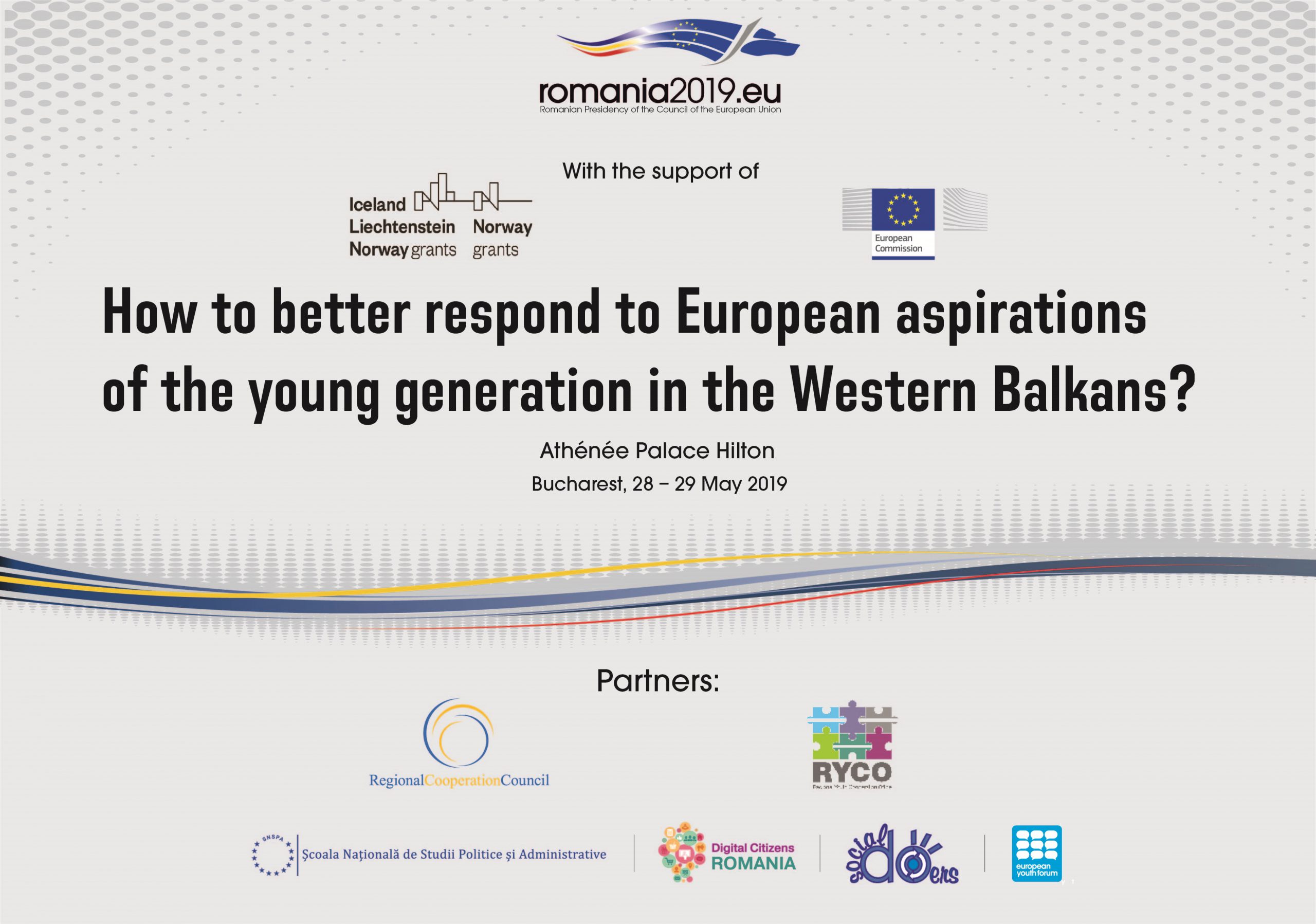 FITT la Conferința „Cum răspundem aspirațiilor europene ale tinerilor din Balcanii de Vest?” (28-29.05.2019)