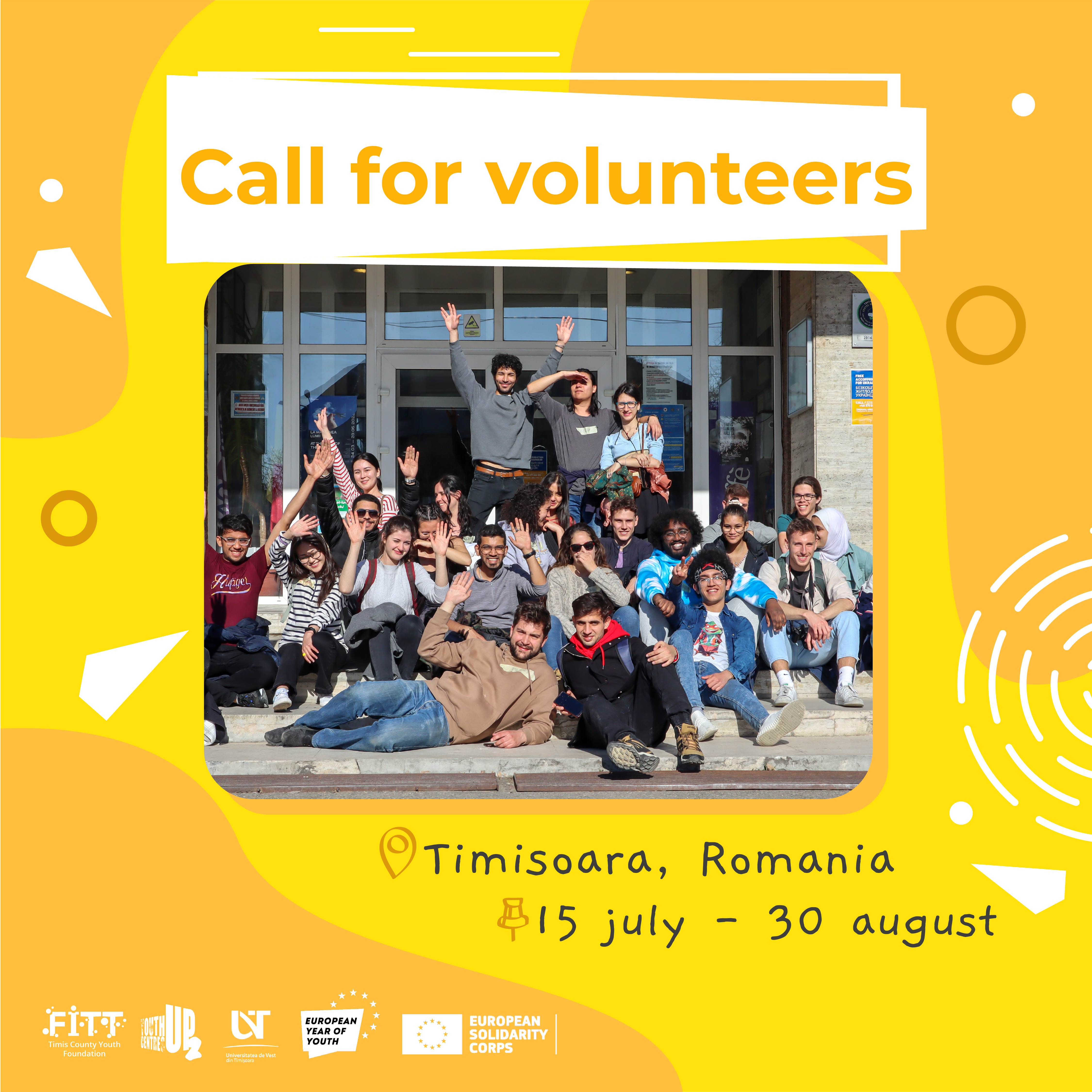 CALL for volunteers: Youth summer fest in Timisoara, Romania 