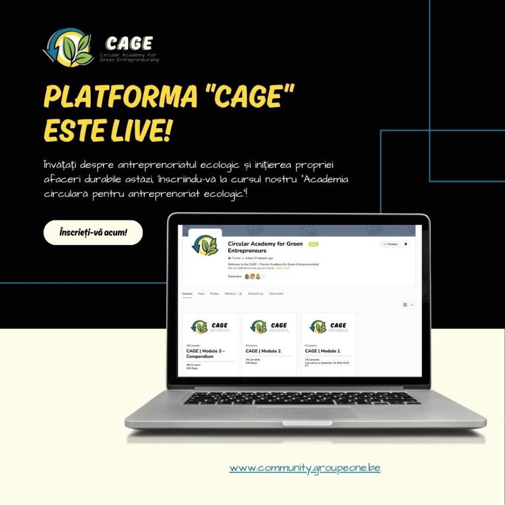 Platforma CAGE pentru antreprenoriat verde