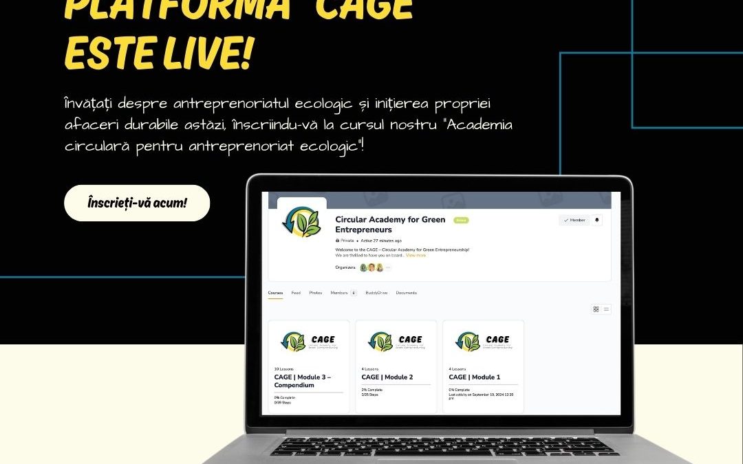 Platforma CAGE pentru antreprenoriat verde